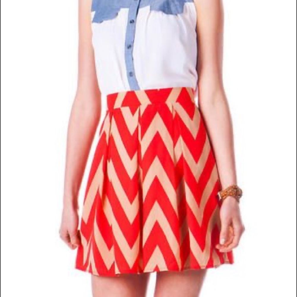 Staten Island Chevron Skirt